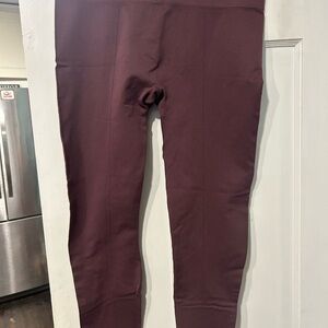 Yummie Maroon Leggings L/ XL